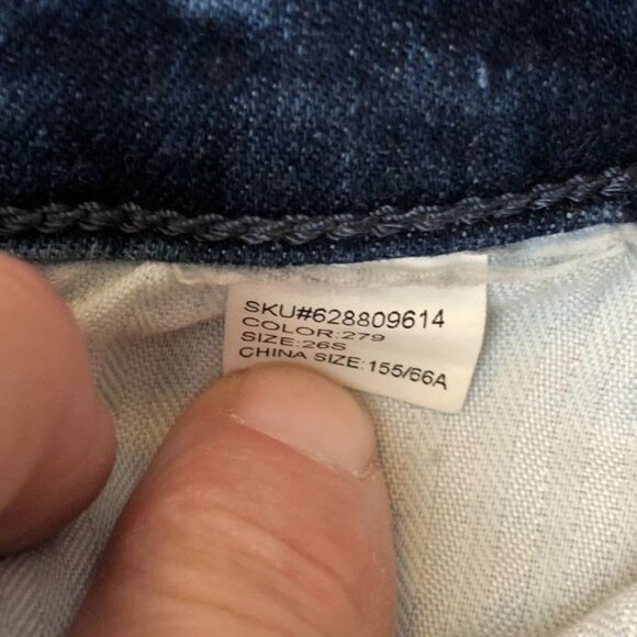 Abercrombie & Fitch Womens Jeans Size 26/2 Simone High Rise Skinny Distressed - Picture 9 of 11